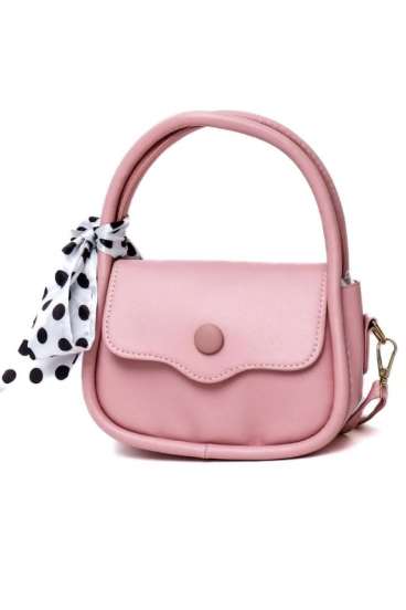 Kis méretű kézi táska masnival, ART2261, rózsaszín