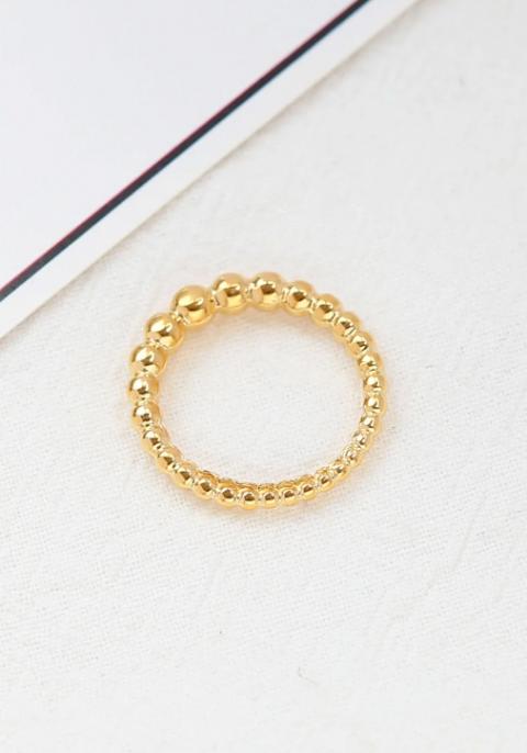Elegáns gyűrű gyöngyszemekből, ART2101, aranyszínű