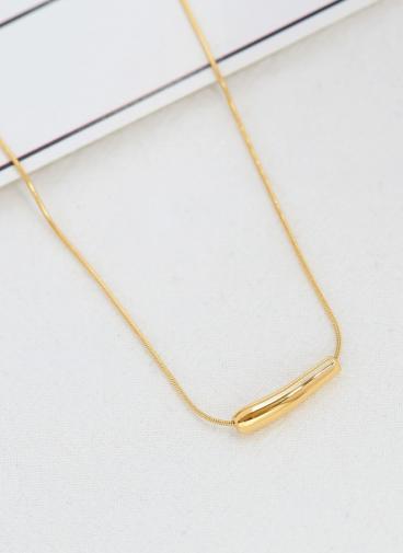 Vékony nyaklánc dekoratív medállal, ART2090, aranyszínű