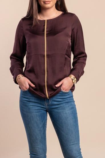 Plus size blúz, bordó