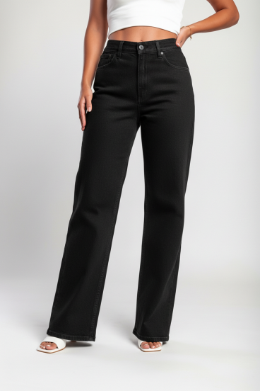 "Luxe Jeans" Szuper rugalmas, magas derekú, bőszárú farmernadrág