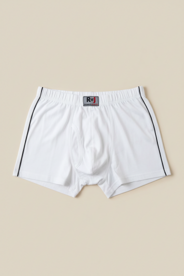 Férfi pamut boxeralsó, fehér