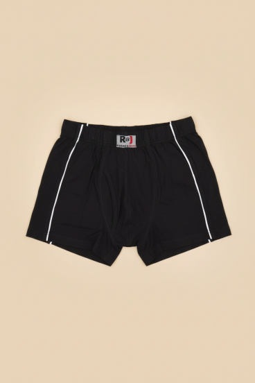 Férfi pamut boxeralsó, fekete